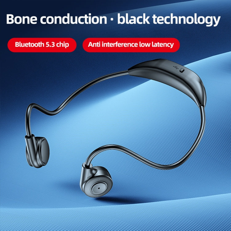 M2 Bone Conduction Earphones Running Stereo To Ear Bluetooth Earphones(Black + Orange) - Neck-mounted Earphone by PMC TechLife | Online Shopping South Africa | PMC TechLife