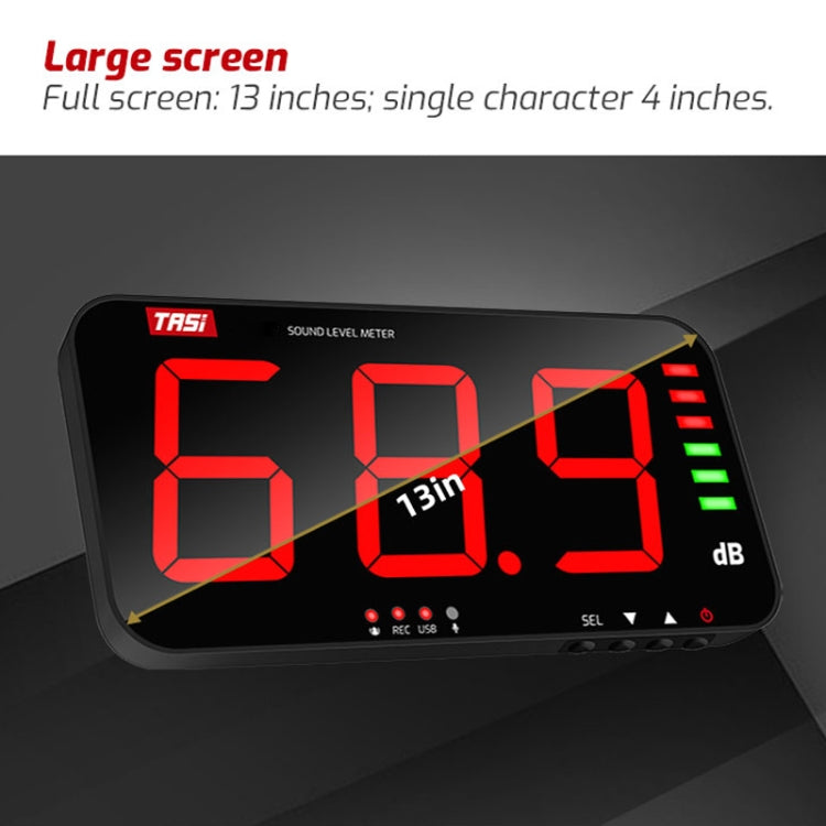 TASI TA654A Large Screen Wall-Mounted Noise Meter Decibel Detector - free shipping - PMC TechLife - Order now!