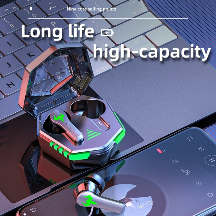 N35 TWS Colorful Light In-Ear Low Latency Wireless Bluetooth Game Earphones, Style: Non-digital Display - TWS Earphone by PMC TechLife | Online Shopping South Africa | PMC TechLife