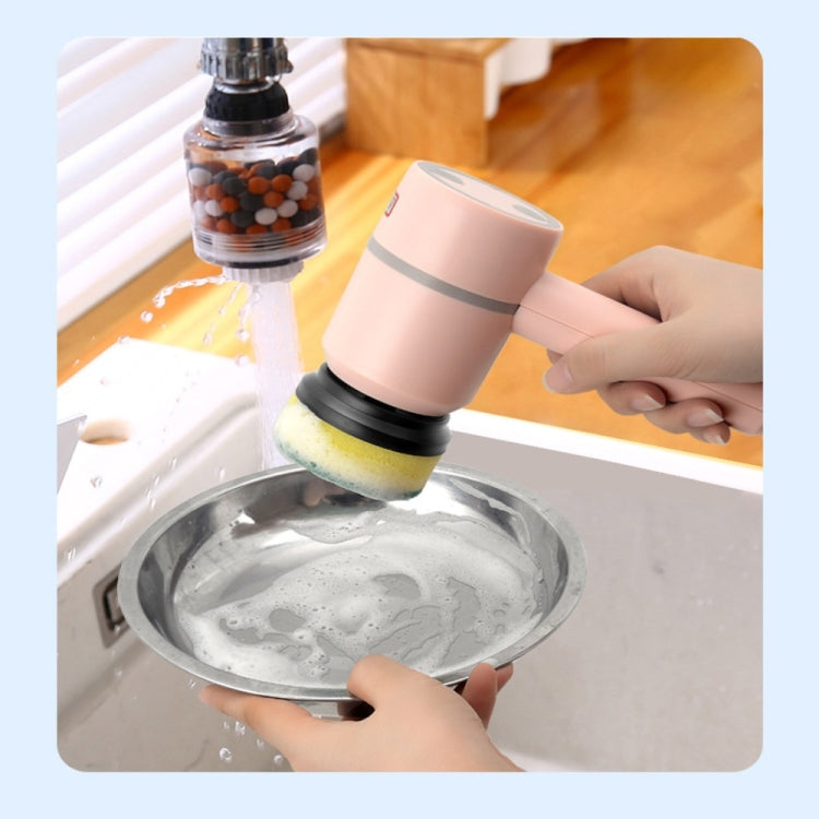 Wireless Electric Cleaning Brush USB Rechargeable Kitchen Bathtub Tile Cleaning Brushes White 800 mAh - free shipping - PMC TechLife - Order now!