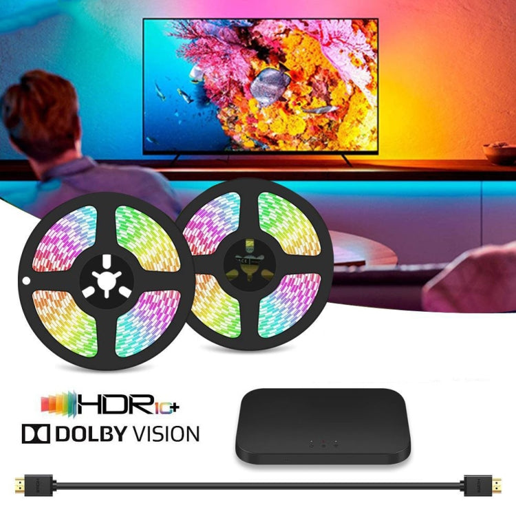 HDMI 2.0-PRO Smart Ambient TV Led Backlight Led Strip Lights Kit Work With TUYA APP Alexa Voice Google Assistant 2 x 2m(EU Plug) - Casing Waterproof Light by PMC TechLife | Online Shopping South Africa | PMC TechLife
