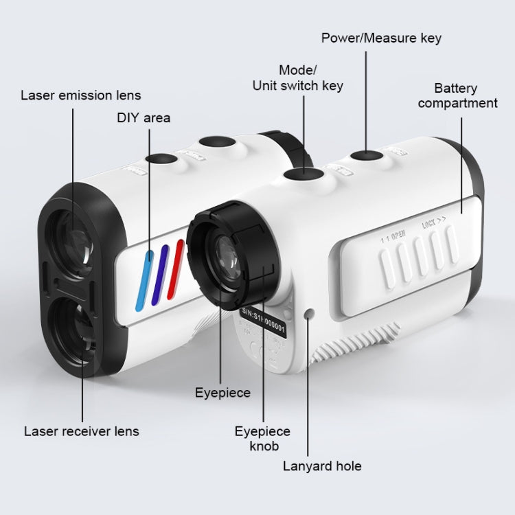 ARTBULL PF2E Golf Slope Correction Laser Rangefinder Outdoor Telescope - free shipping - PMC TechLife - Order now!