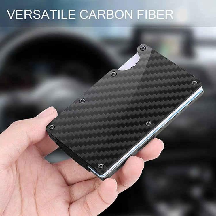 Credit Card Holder Wallets RFID Blocking Slim Metal Card Clip, Color: Red Forging Carbon - Antimagnetic RFID Package by PMC TechLife | Online Shopping South Africa | PMC TechLife | Buy Now Pay Later Mobicred