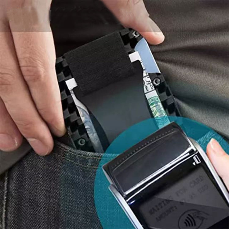 Credit Card Holder Wallets RFID Blocking Slim Metal Card Clip, Color: Orange - Antimagnetic RFID Package by PMC TechLife | Online Shopping South Africa | PMC TechLife | Buy Now Pay Later Mobicred