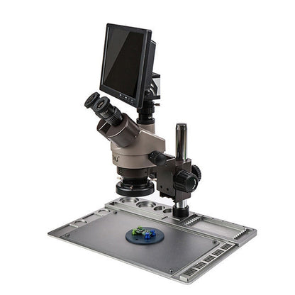 BAKU BA-011 Binomial Electronic Microscope Jewelry Appraisal Mobile Phone Repair With PCB Patch Repair Platform(EU Plug 220V) - Digital Microscope by BAKU | Online Shopping South Africa | PMC Jewellery | Buy Now Pay Later Mobicred