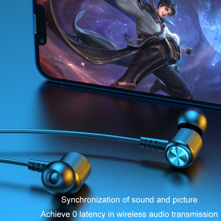 Wireless Hanging Neck Long Battery Life Sports Binaural Bluetooth Headset(Black OPP Bag) - Neck-mounted Earphone by PMC TechLife | Online Shopping South Africa | PMC TechLife