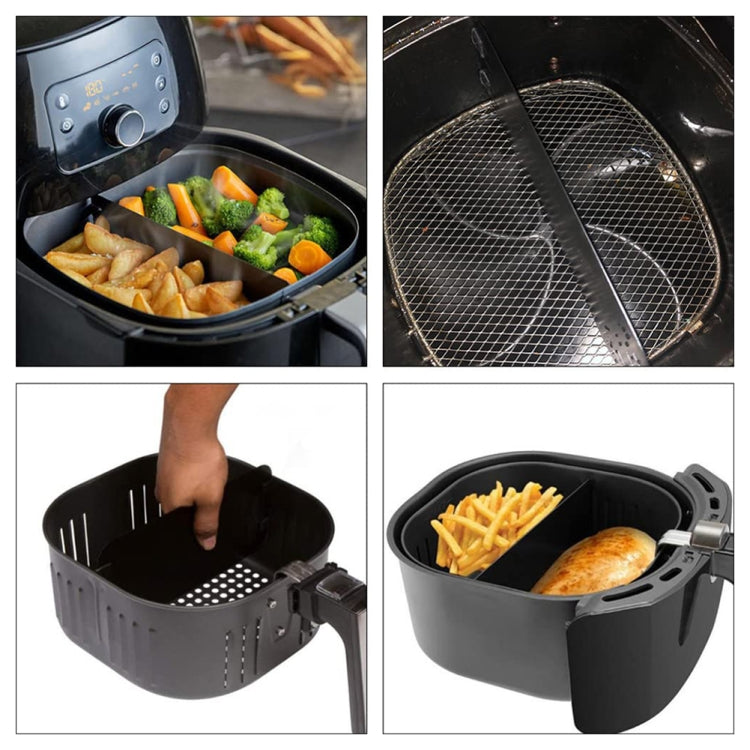 23cm Air Fryer Basket Divider Separator for Cooking BBQ Steak - Kitchen Machine Accessories by PMC Jewellery | Online Shopping South Africa | PMC Jewellery
