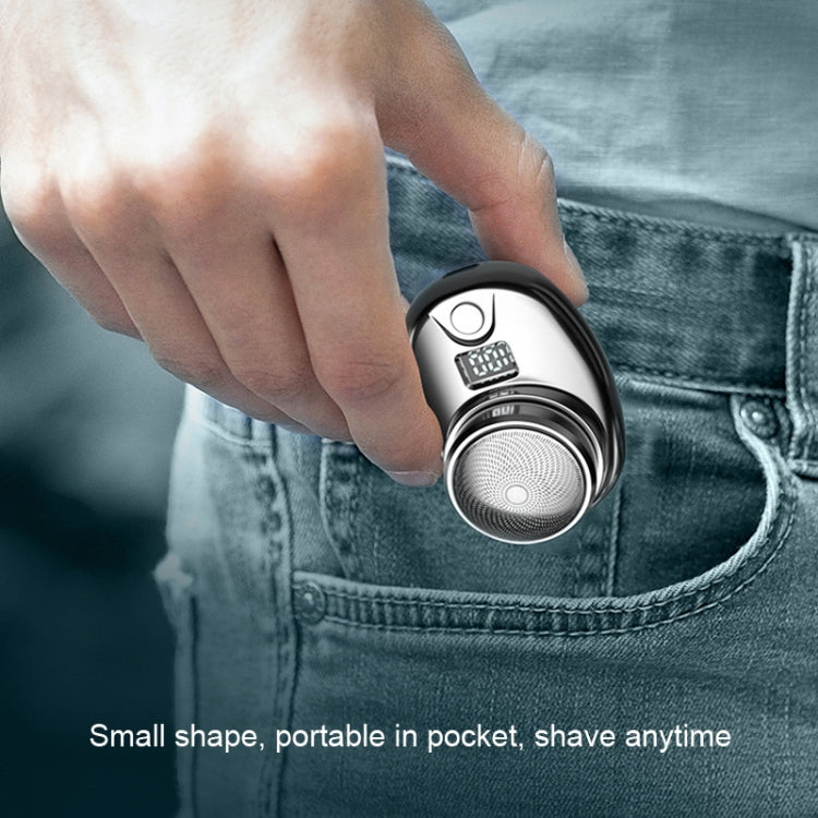 Portable Digital Razor Mini Washable Electric Shaver(Bright Silver) - free shipping - PMC TechLife - Order now!