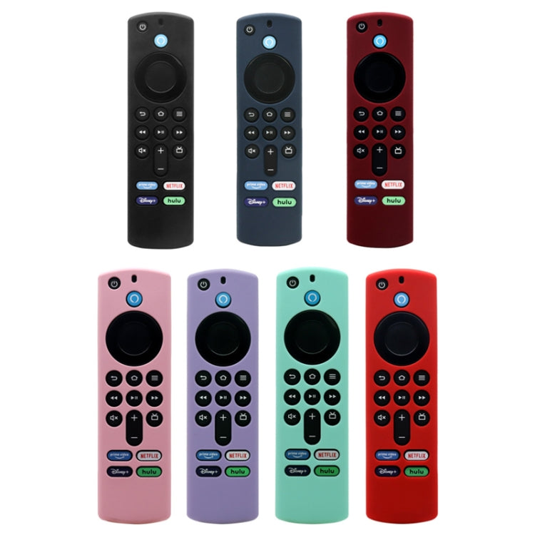 2pcs Remote Control Case For Amazon Fire TV Stick 2021 ALEXA 3rd Gen With Airtag Holder(Wine Red) - Remote Control Covers by PMC TechLife | Online Shopping South Africa | PMC TechLife