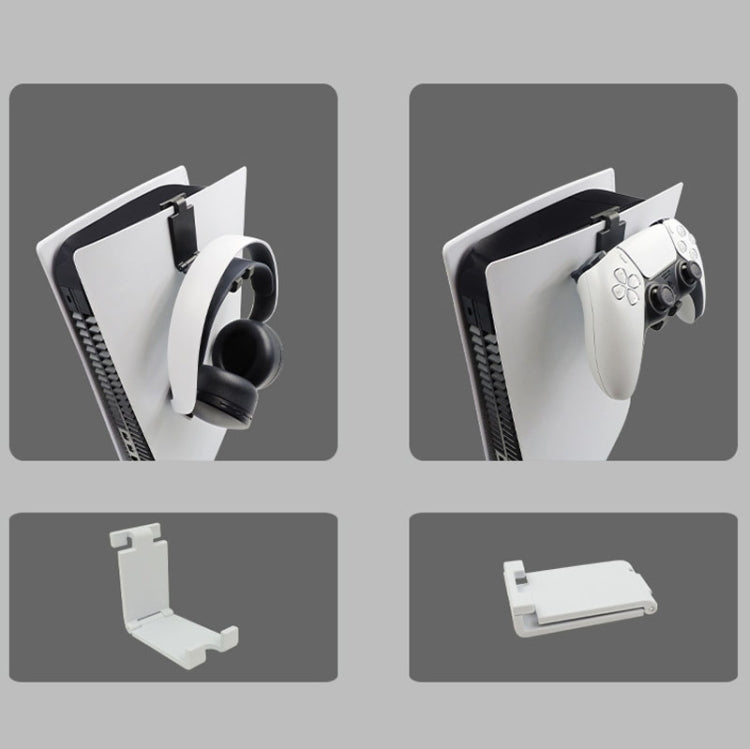 iplay HBP-266 For Sony PS5 Game Console Headphone Storage Side Rack Gamepad Hanger(Black) - free shipping - PMC TechLife - Order now!