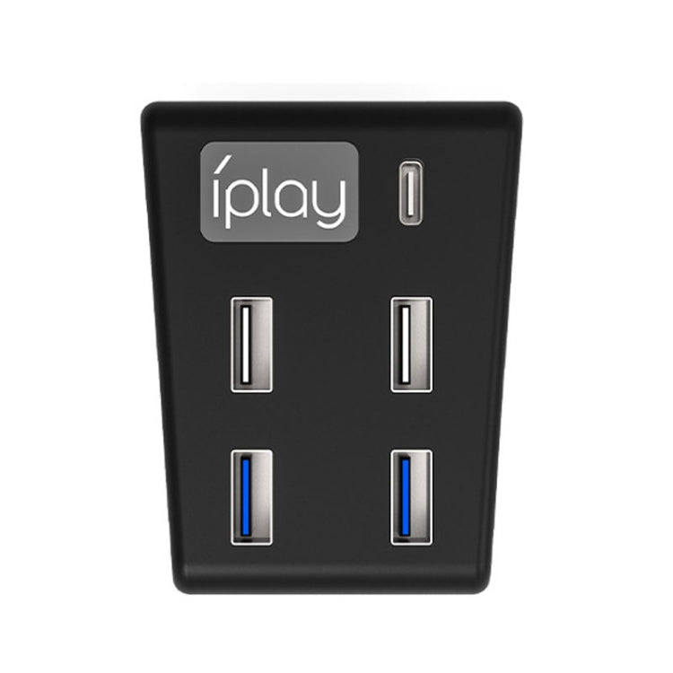 iplay HBP-308 For Sony PS5 5 in 1 Game Console USB3.0 HUB Connection Transmission Extender(Black) - Adapter & Cables by iplay | Online Shopping South Africa | PMC TechLife | Buy Now Pay Later Mobicred