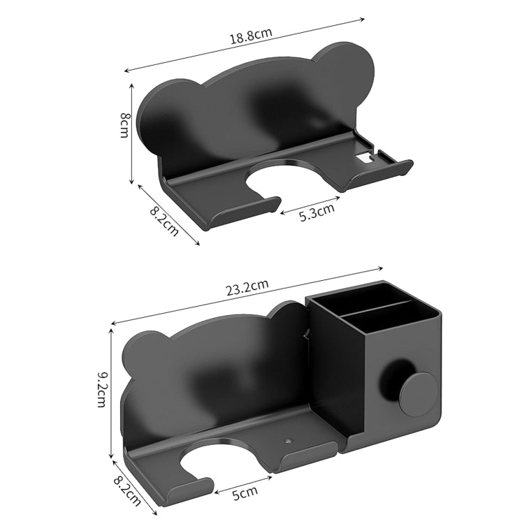 For Dyson Hair Dryer Wall-Mounted Holder Bathroom Shelf Storage Rack, Style: Upgrade White - free shipping - PMC TechLife - Order now!