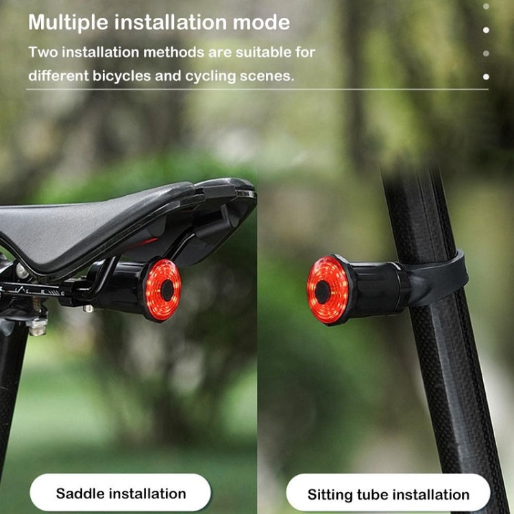 WEST BIKING Bicycle USB Charging Smart Brake Sensor Warning Tail Light(Cushion) - Taillights by WEST BIKING | Online Shopping South Africa | PMC TechLife | Buy Now Pay Later Mobicred