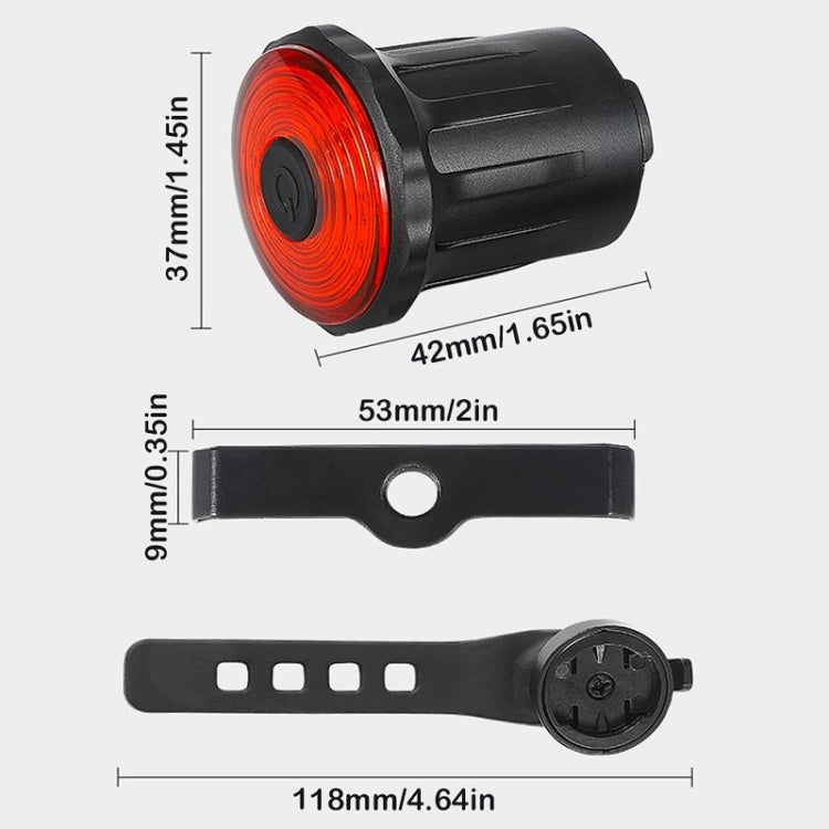 WEST BIKING Bicycle USB Charging Smart Brake Sensor Warning Tail Light(Cushion) - Taillights by WEST BIKING | Online Shopping South Africa | PMC TechLife | Buy Now Pay Later Mobicred