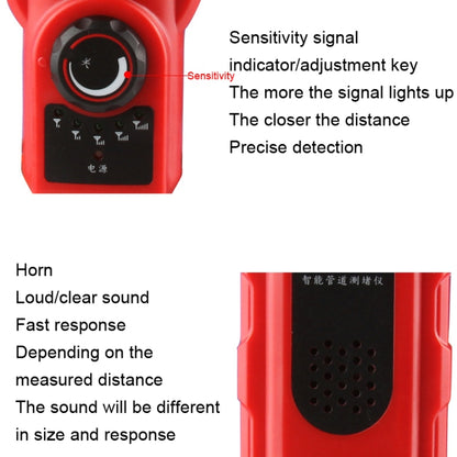 NOYAFA NF-5140 Wall Pipe Blockage Detector Pipe Blockage Detector For Iron/PVC/Cement/Steel Pipes - Other Tester Tool by NOYAFA | Online Shopping South Africa | PMC Jewellery | Buy Now Pay Later Mobicred