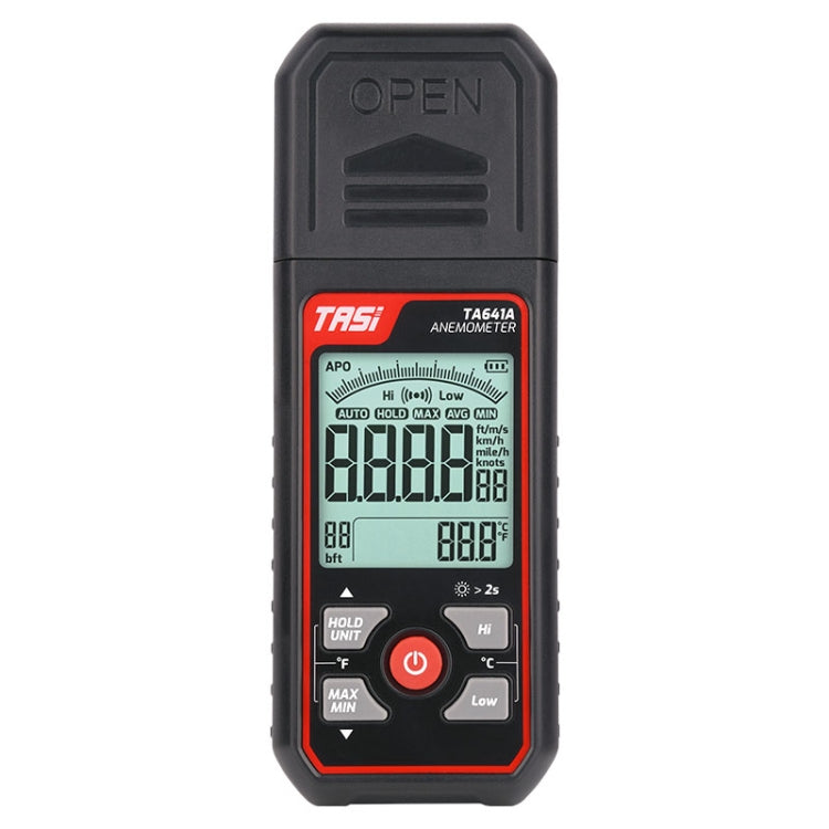 TASI TA641A High Precision Wind Speed Instrument Wind Volume Tester Handheld Wind Speed Meter - Tachometers & Anemometer by TASI | Online Shopping South Africa | PMC Jewellery | Buy Now Pay Later Mobicred