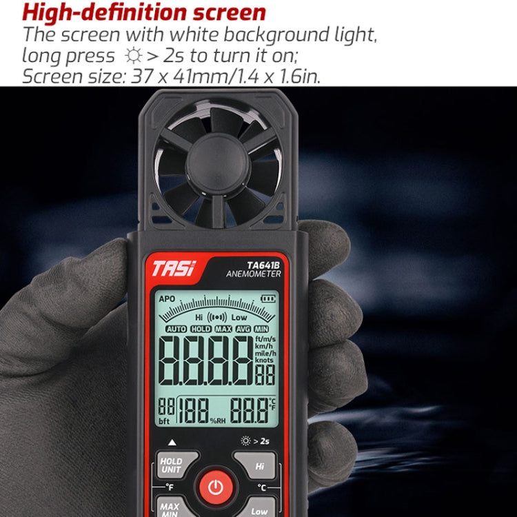 TASI TA641A High Precision Wind Speed Instrument Wind Volume Tester Handheld Wind Speed Meter - Tachometers & Anemometer by TASI | Online Shopping South Africa | PMC Jewellery | Buy Now Pay Later Mobicred