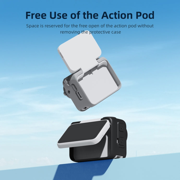 For Insta360 GO 3 AMagisn Silicone Body Cover Protective Case With Lanyard(Blue) - Case & Bags by aMagisn | Online Shopping South Africa | PMC TechLife | Buy Now Pay Later Mobicred