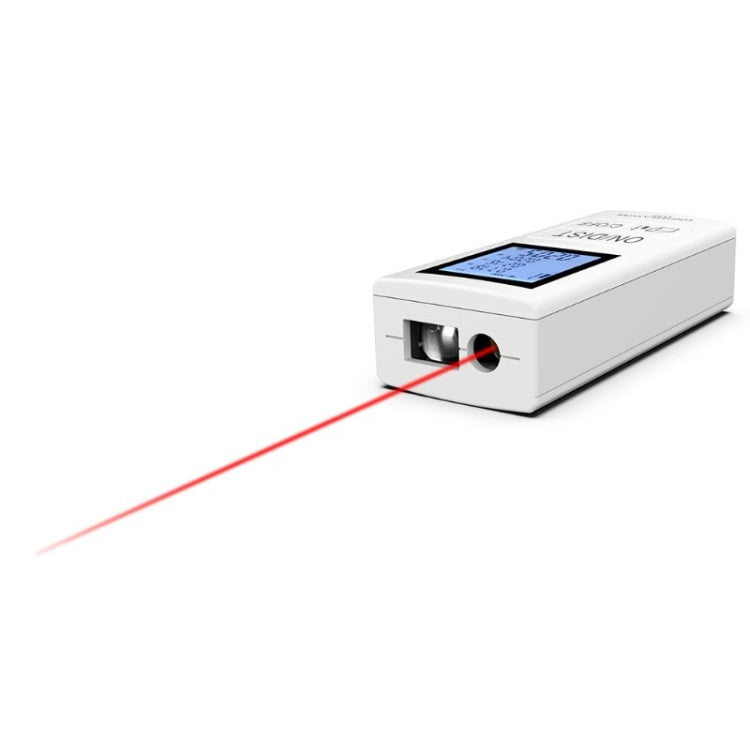 30m Mini Handheld Rechargeable Infrared Electronic Range Finder(White) - free shipping - PMC TechLife - Order now!