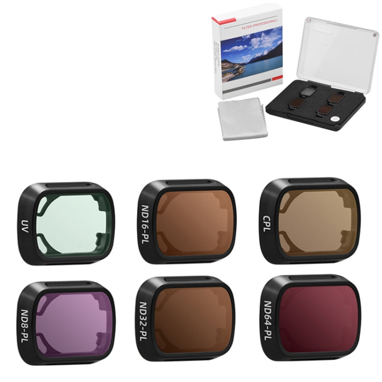 For DJI MINI3/MINI 3PRO BRDRC Filter Protective Glass, Style: 6pcs/set UV+CPL+ND8PL+ND16PL+ND32PL+ND64PL - free shipping - PMC TechLife - Order now!