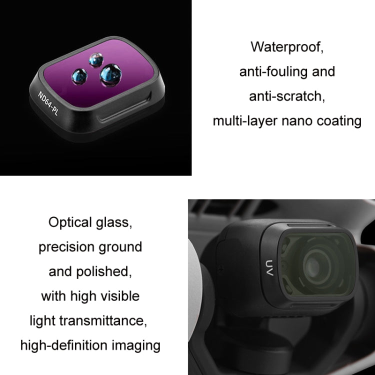 For DJI MINI3/MINI 3PRO BRDRC Filter Protective Glass, Style: 4pcs/set ND8PL+ND16PL+ND32PL+ND64PL - free shipping - PMC TechLife - Order now!
