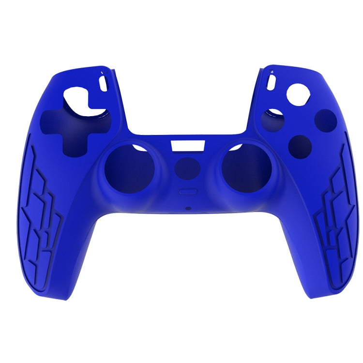 For PS5 Gamepad Silicone Case Non-slip Texture Thickened Protective Cover(Blue) - Cases by PMC Jewellery | Online Shopping South Africa | PMC Jewellery