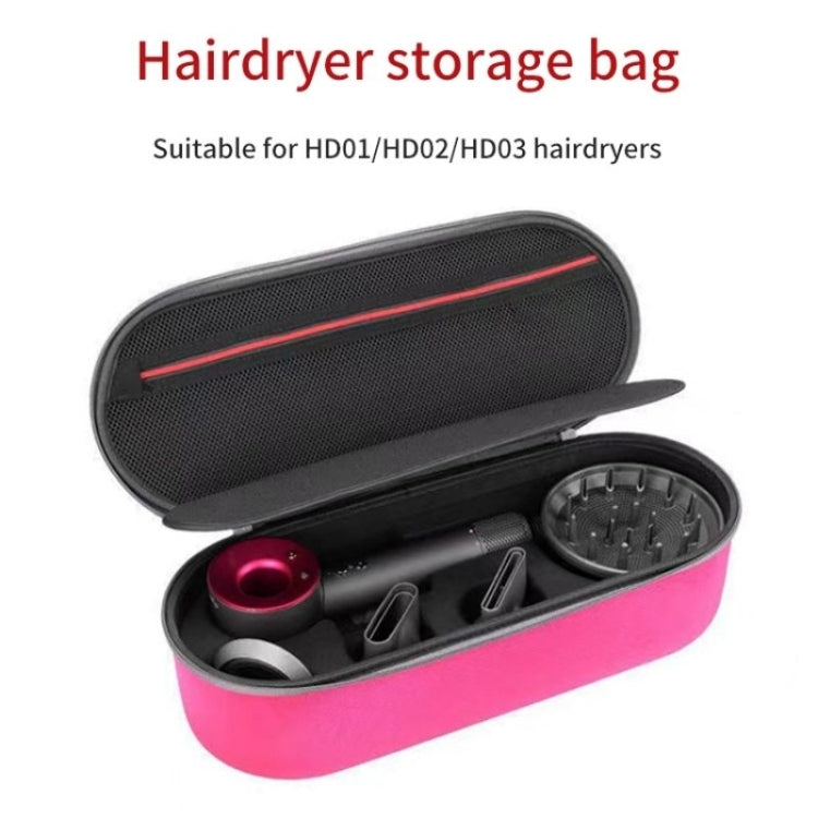 For Dyson HD01 HD03 Hair Dryer Storage Box EVA Hard Shell Bag(Rose Red) - Hair Dryers & Accessories by PMC Jewellery | Online Shopping South Africa | PMC Jewellery