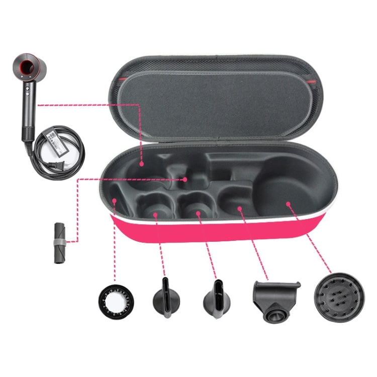 For Dyson HD03/HD08/HD15 Hair Dryer Storage Box EVA Hard Shell Bag(Rose Red) - free shipping - PMC TechLife - Order now!