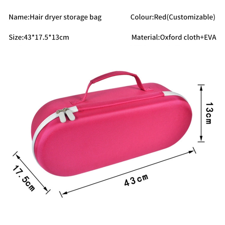 For Dyson HD03/HD08/HD15 Hair Dryer Storage Box EVA Hard Shell Bag(Rose Red) - Hair Dryers & Accessories by PMC Jewellery | Online Shopping South Africa | PMC Jewellery