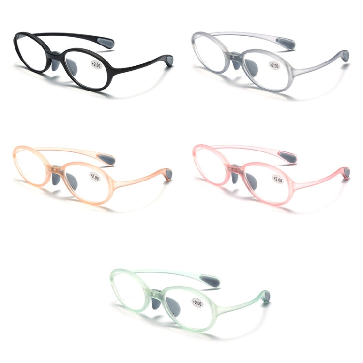 Portable Magnifying Glass Presbyopic Glasses Silicone Anti-Blue Light Reading Glasses, Degree: +150(Light Green) - Presbyopic Glasses by PMC Jewellery | Online Shopping South Africa | PMC Jewellery