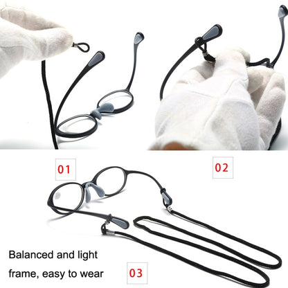 Portable Magnifying Glass Presbyopic Glasses Silicone Anti-Blue Light Reading Glasses, Degree: +200(Light Green) - Presbyopic Glasses by PMC Jewellery | Online Shopping South Africa | PMC Jewellery