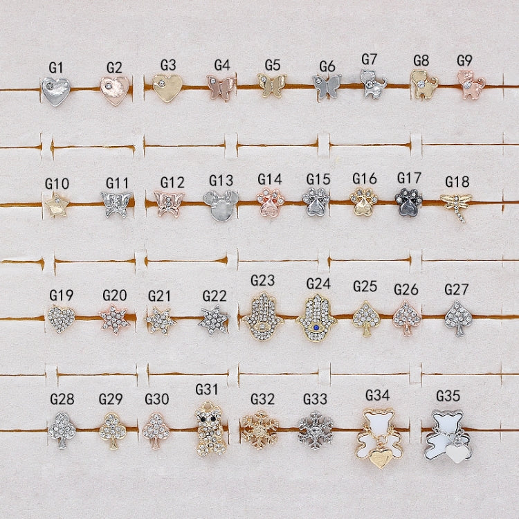 2pcs Watch Silicone Strap Decorative Diamond Buckle Strap Nails, Style: Full Diamond Heart - free shipping - PMC TechLife - Order now!