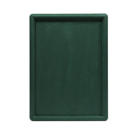 30x22x1.8cm Jewelry Tray Ring Rectangular Empty Plate Earrings Necklace Jewelry Display Plate(Green) - Jewelry Storages by PMC Jewellery | Online Shopping South Africa | PMC Jewellery