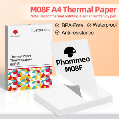 For Phomemo M08F 200sheets Thermal Printing Paper Compatible for MR.IN Brother Pocket Jet / MT800, Style: Folding Letter - Printer Accessories by Phomemo | Online Shopping South Africa | PMC Jewellery | Buy Now Pay Later Mobicred