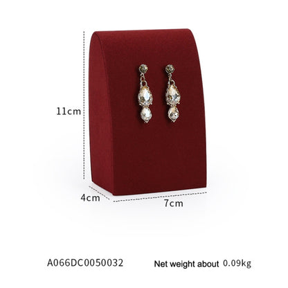 7x4x11cm Earrings Seat Jewelry Display Rack Microfiber Jewelry Counter Display Props - Jewelry Storages by PMC Jewellery | Online Shopping South Africa | PMC Jewellery