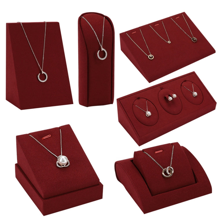 6x5x15cm Necklace Exhibition Frame Jewelry Display Rack Microfiber Jewelry Counter Display Props - Jewelry Storages by PMC Jewellery | Online Shopping South Africa | PMC Jewellery