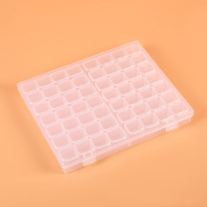 56 Slots Transparent Plastic Storage Box Jewelry Nail Art Rhinestone Bead Box, Color: Transparent - Jewelry Storages by PMC Jewellery | Online Shopping South Africa | PMC Jewellery | Buy Now Pay Later Mobicred