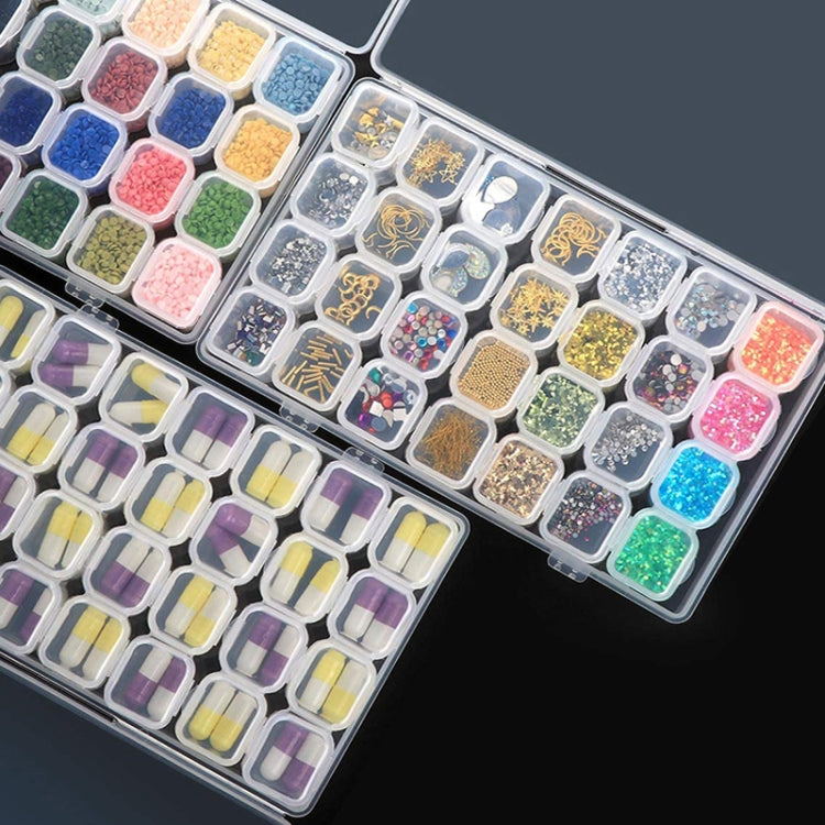 56 Slots Transparent Plastic Storage Box Jewelry Nail Art Rhinestone Bead Box, Color: Transparent - Jewelry Storages by PMC Jewellery | Online Shopping South Africa | PMC Jewellery | Buy Now Pay Later Mobicred