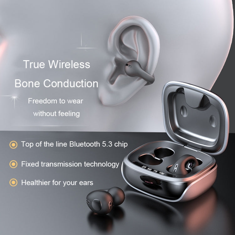 JX80 TWS Wireless Bone Conduction Clip-On Ear Noise Reduction Bluetooth Headset(White) - TWS Earphone by PMC Jewellery | Online Shopping South Africa | PMC Jewellery