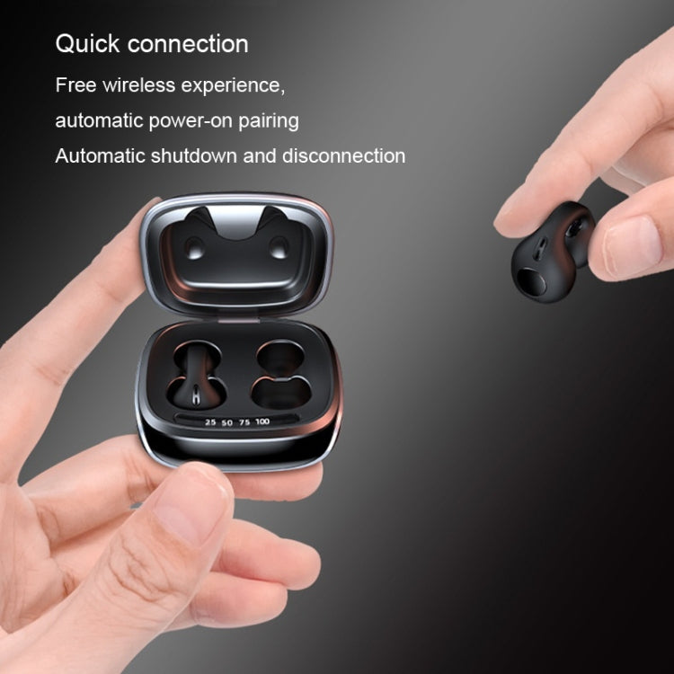 JX80 TWS Wireless Bone Conduction Clip-On Ear Noise Reduction Bluetooth Headset(White) - free shipping - PMC TechLife - Order now!