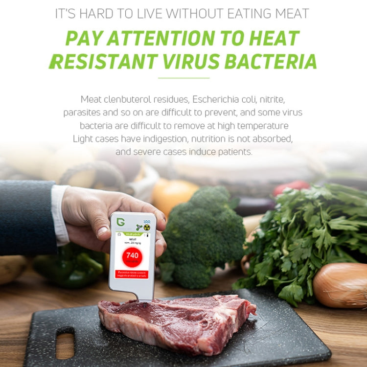 Greentest ECO6 Vegetable, Fruit, Meat Food Nitrate Water Quality Nuclear Radiation Environmental Detector, EU Plug(White) - free shipping - PMC TechLife - Order now!