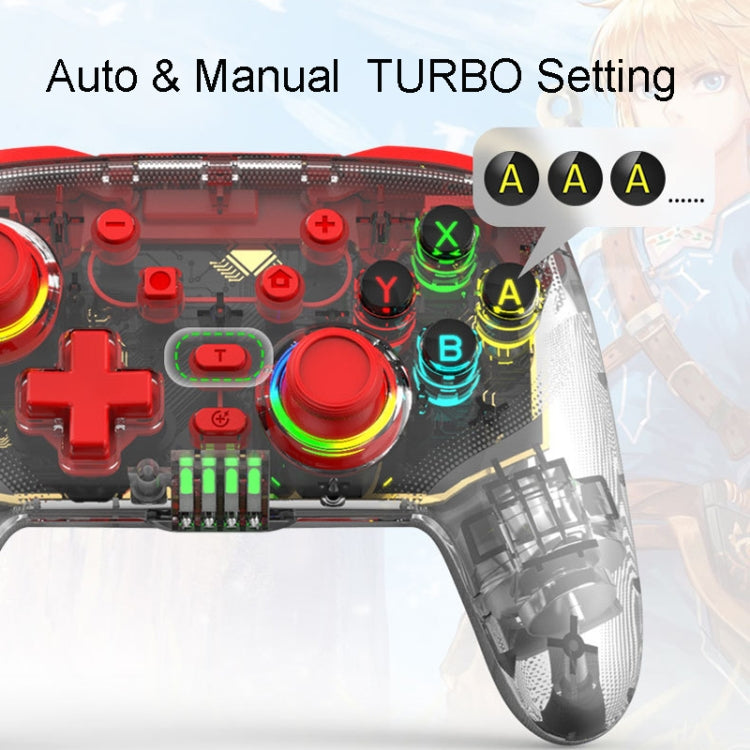 For PS3 / PS4 Dual Vibration Wireless Gamepad With RGB Lights(Blue) - Gamepads by PMC TechLife | Online Shopping South Africa | PMC TechLife