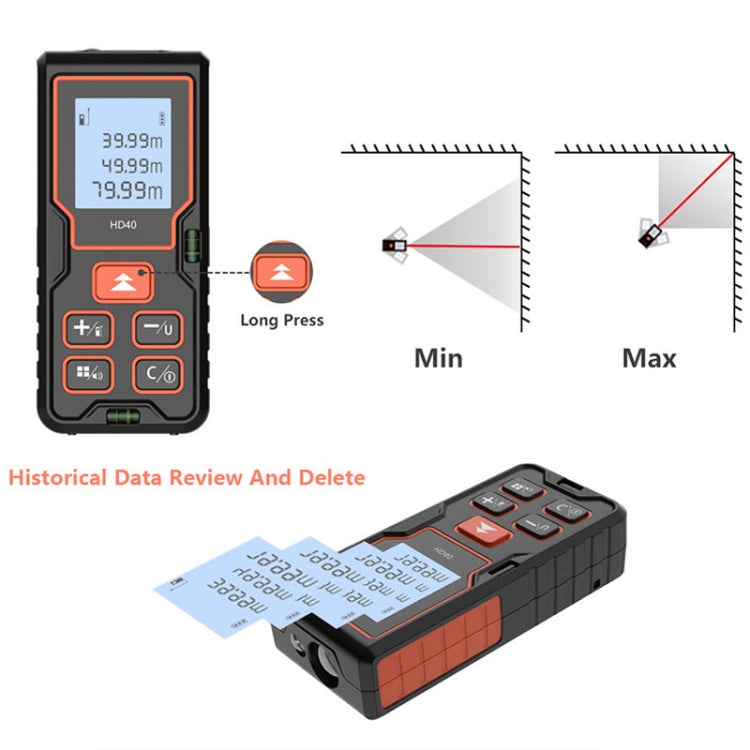 HILDA HD100 High Accuracy Laser Rangefinder Laser Electronics Ruler - free shipping - PMC TechLife - Order now!