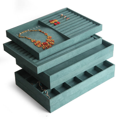 Suede Multifunctional Jewelry Display Tray Necklace Bracelet Bangle Display Case, Style: 12 Grid - Jewelry Storages by PMC Jewellery | Online Shopping South Africa | PMC Jewellery