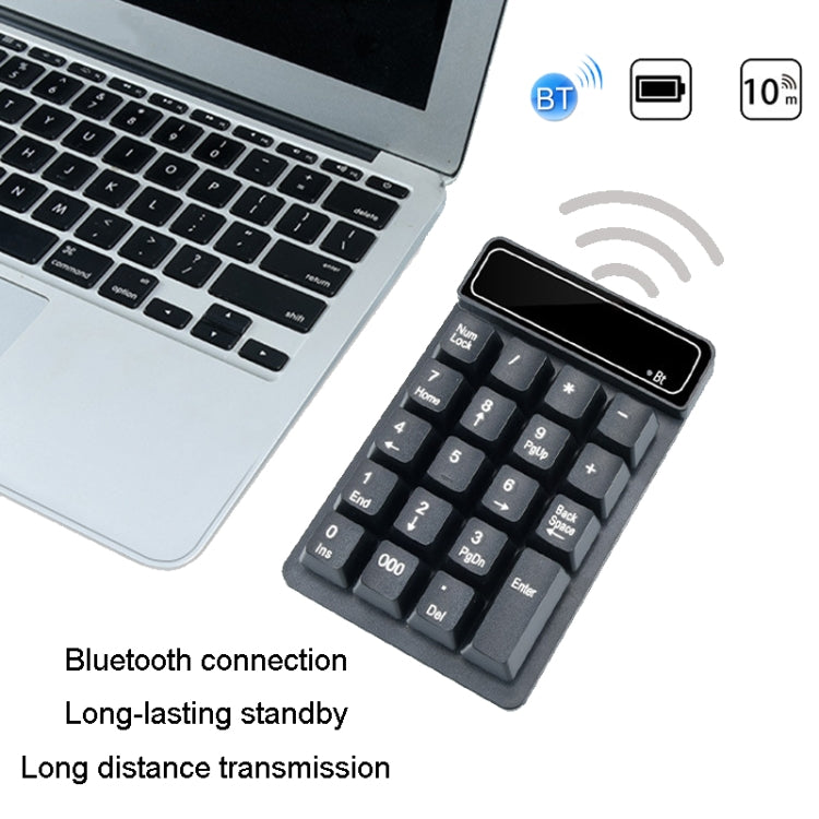 K6 19 Key Mini Wireless Bluetooth Digital Keyboard Suspended Mechanical Universal Keypad 4.0(Black) - Mini Keyboard by PMC TechLife | Online Shopping South Africa | PMC TechLife | Buy Now Pay Later Mobicred