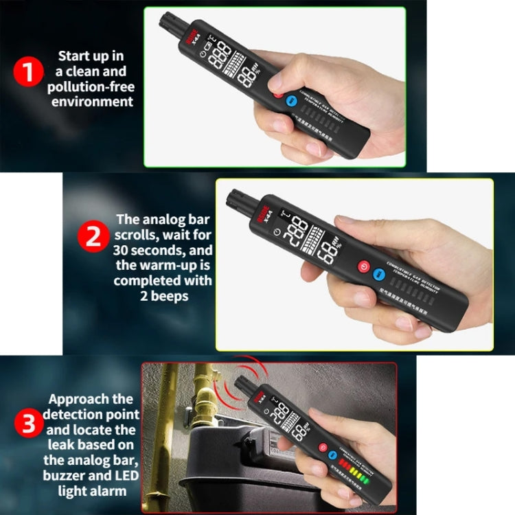 BSIDE X4A Portable Combustible Gas Detector Gas Leakage Alarm - free shipping - PMC TechLife - Order now!