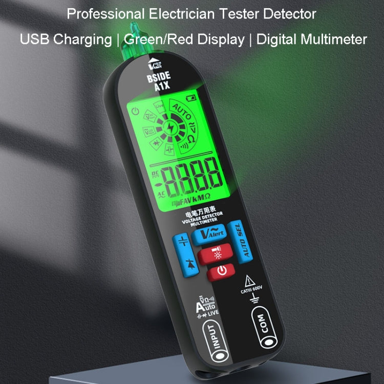 BSIDE A1X Charging Model Mini Digital Electric Pen Intelligent Automatic Merit Multimeter, Specification: With Tool Pack - free shipping - PMC TechLife - Order now!