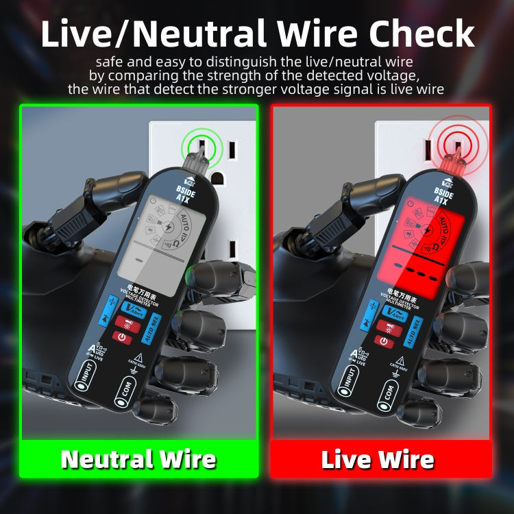 BSIDE A1X Charging Model Mini Digital Electric Pen Intelligent Automatic Merit Multimeter, Specification: With Tool Pack - free shipping - PMC TechLife - Order now!