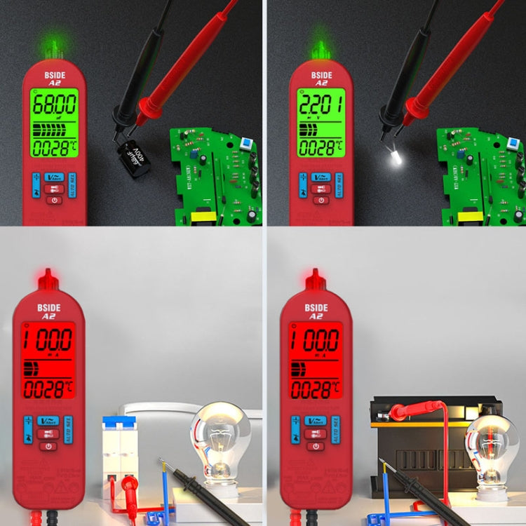 BSIDE A2 Charging Model Mini Digital Auto-Ranging Pencil Multimeter, Specification: With Tool Pack - free shipping - PMC TechLife - Order now!