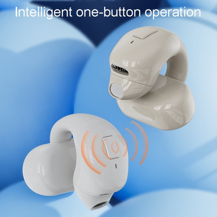 Clip-On Single Ear Bluetooth Earphone Wireless Earphone For Sports And Gaming, Packing: Box(Light Skin) - free shipping - PMC TechLife - Order now!
